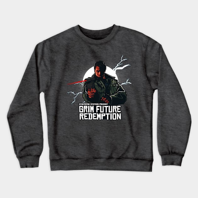 Grim Future Redemption Crewneck Sweatshirt by AndreusD